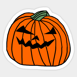 Back Print Big Halloween Horror Pumpkin Sticker